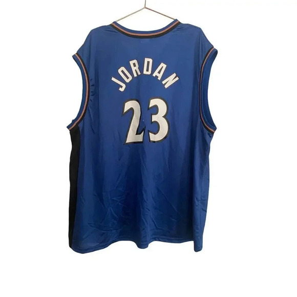 Michael Jordan #23 Washington Wizards NBA Champion Jersey 48 Size XXL - Picture 1 of 7